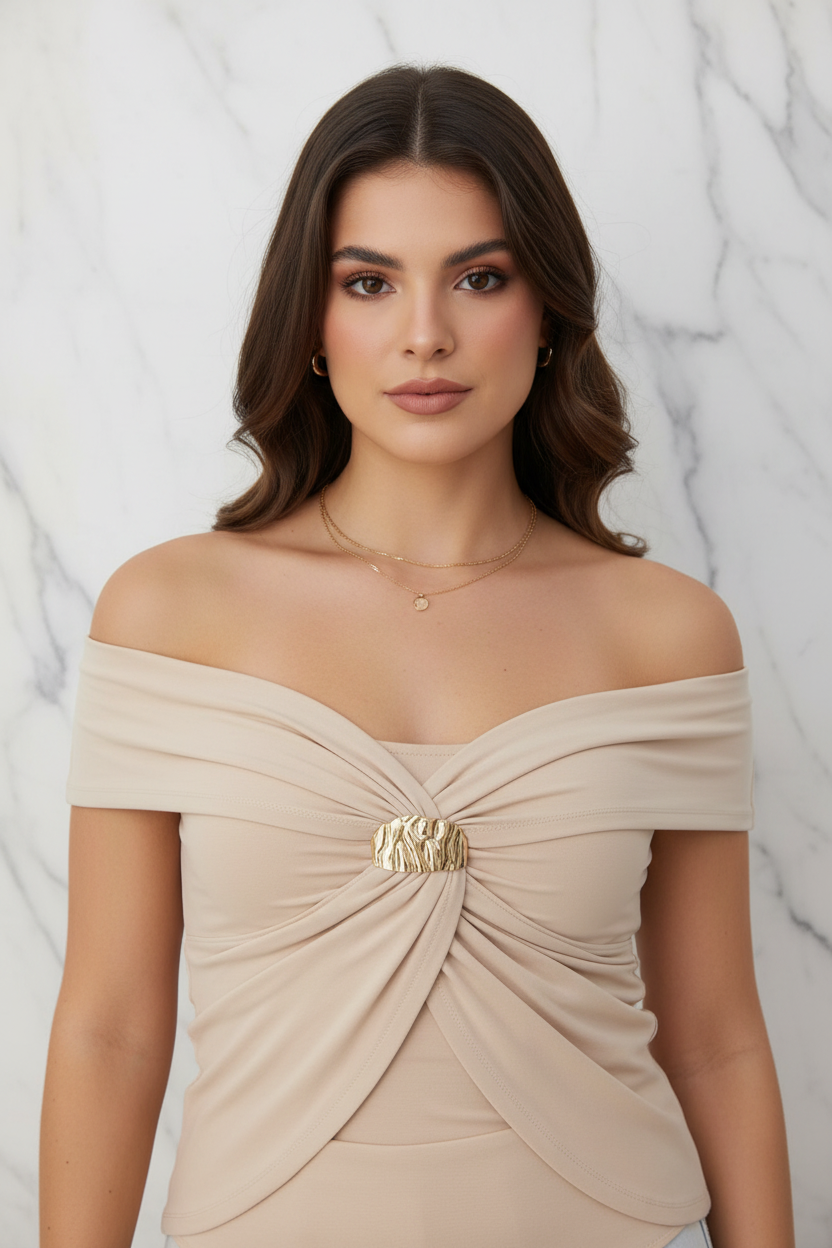 Beige Top Full